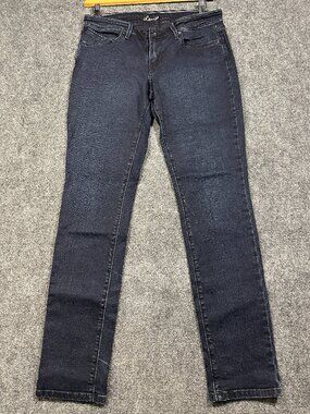 Levis Jeans Womens 30 Dark Wash  Cotton Stretch Pockets Tapered Leg